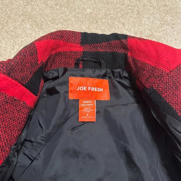2/$30 Red Plaid Joe Fresh Jacket - Picture 8 of 11